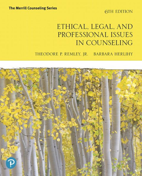 Ethical, Legal, and Professional Issues in Counseling / Edition 6