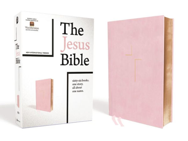 The Jesus Bible, NIV Edition, Leathersoft over Board, Pink, Comfort Print