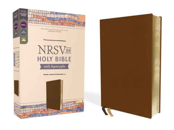 NRSVue, Holy Bible with Apocrypha, Leathersoft, Brown, Comfort Print