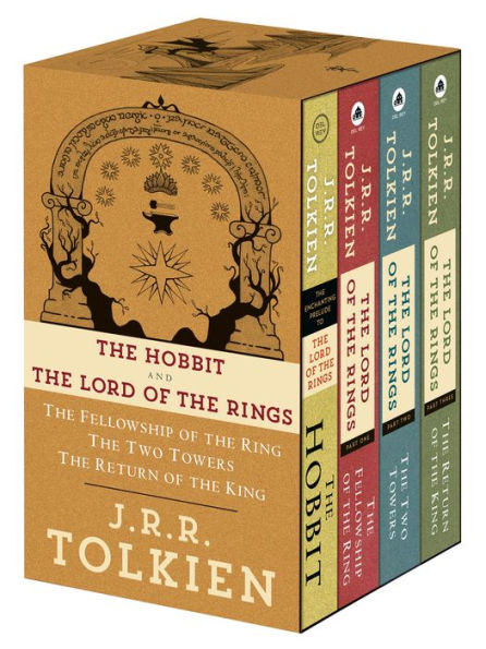 J.R.R. Tolkien 4-Book Boxed Set: The Hobbit and The Lord of the Rings: The Hobbit, The Fellowship of the Ring, The Two Towers, The Return of the King