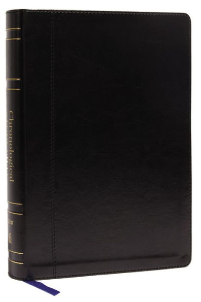 NIV, Chronological Study Bible, Leathersoft, Black, Comfort Print: Holy Bible, New International Version