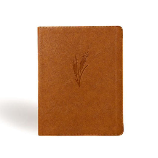 CSB Notetaking Bible, Large Print Edition, Camel LeatherTouch