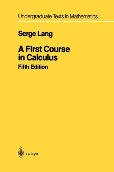 A First Course in Calculus / Edition 5