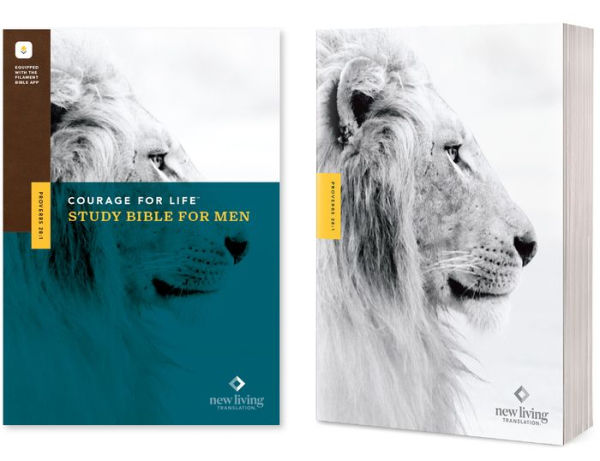 NLT Courage For Life Study Bible for Men (Softcover, Filament Enabled)