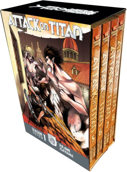 Attack on Titan Season 1 Part 2 Manga Box Set